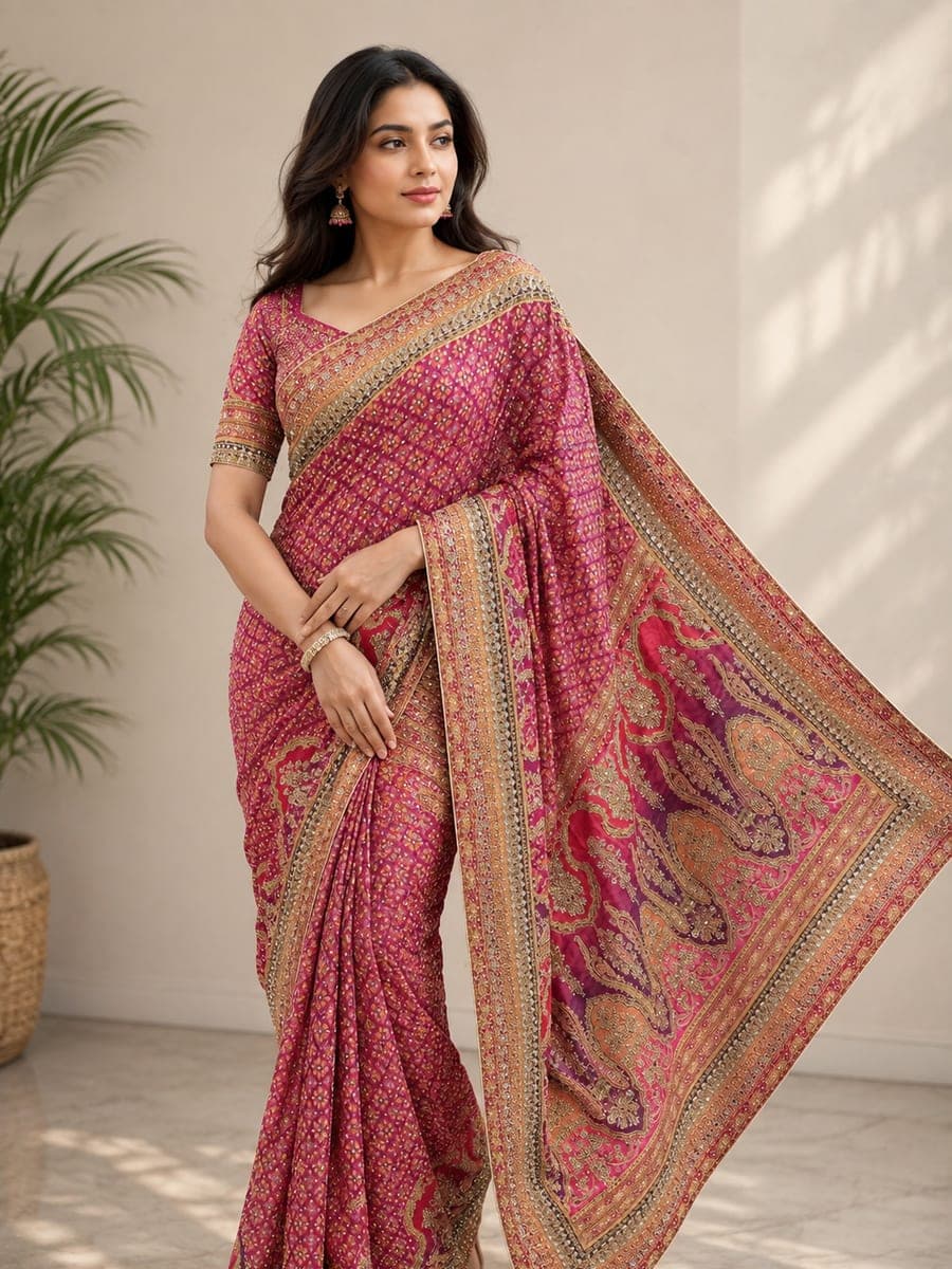 Indian Saree 01 — back view